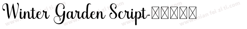 Winter Garden Script字体转换